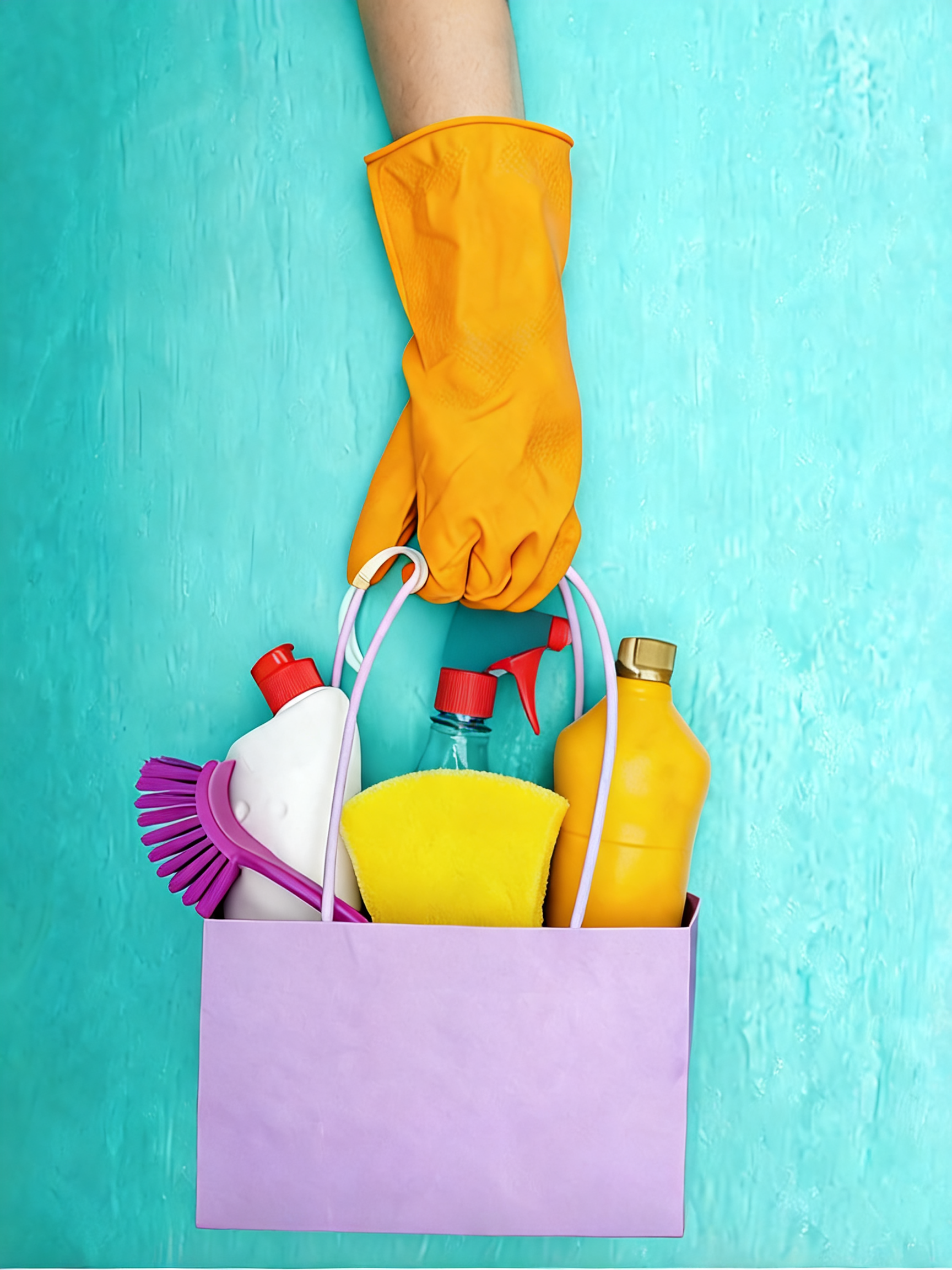 Cleaning supplies caddy